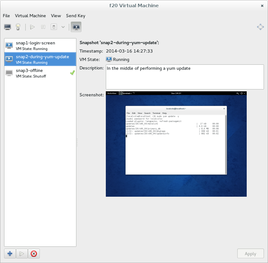 virt-manager Snapshot UI 2
